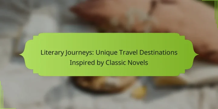 Literary Journeys: Unique Travel Destinations Inspired by Classic Novels